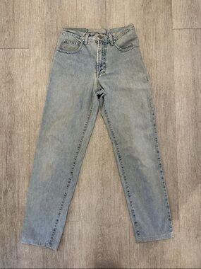 Light Blue Vintage Versace Boot Cut Women's Jeans